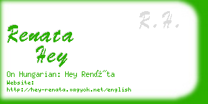 renata hey business card